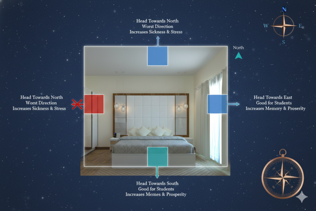 పడకగది (Bedroom) వాస్తు పరిహారాలు ఇంట్లో ఫ్రీగా చేసుకునే వాస్తు పరిహారాలు